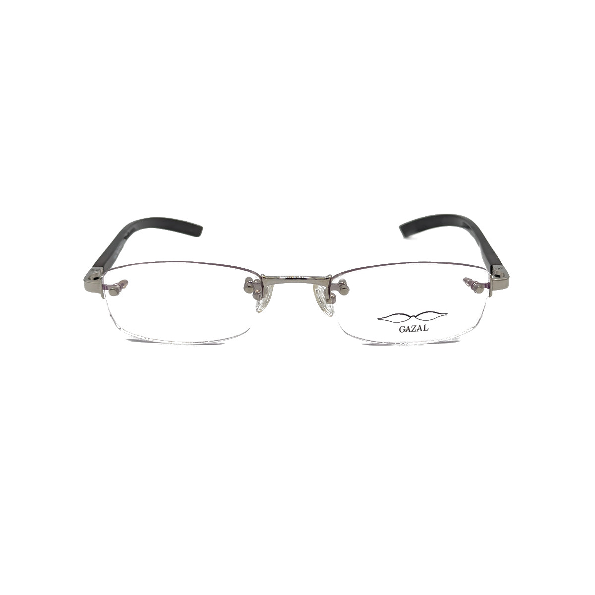Gazal Eyewear Sticks and Stones GT 7004 Rimless White Gold Brown Horn Front
