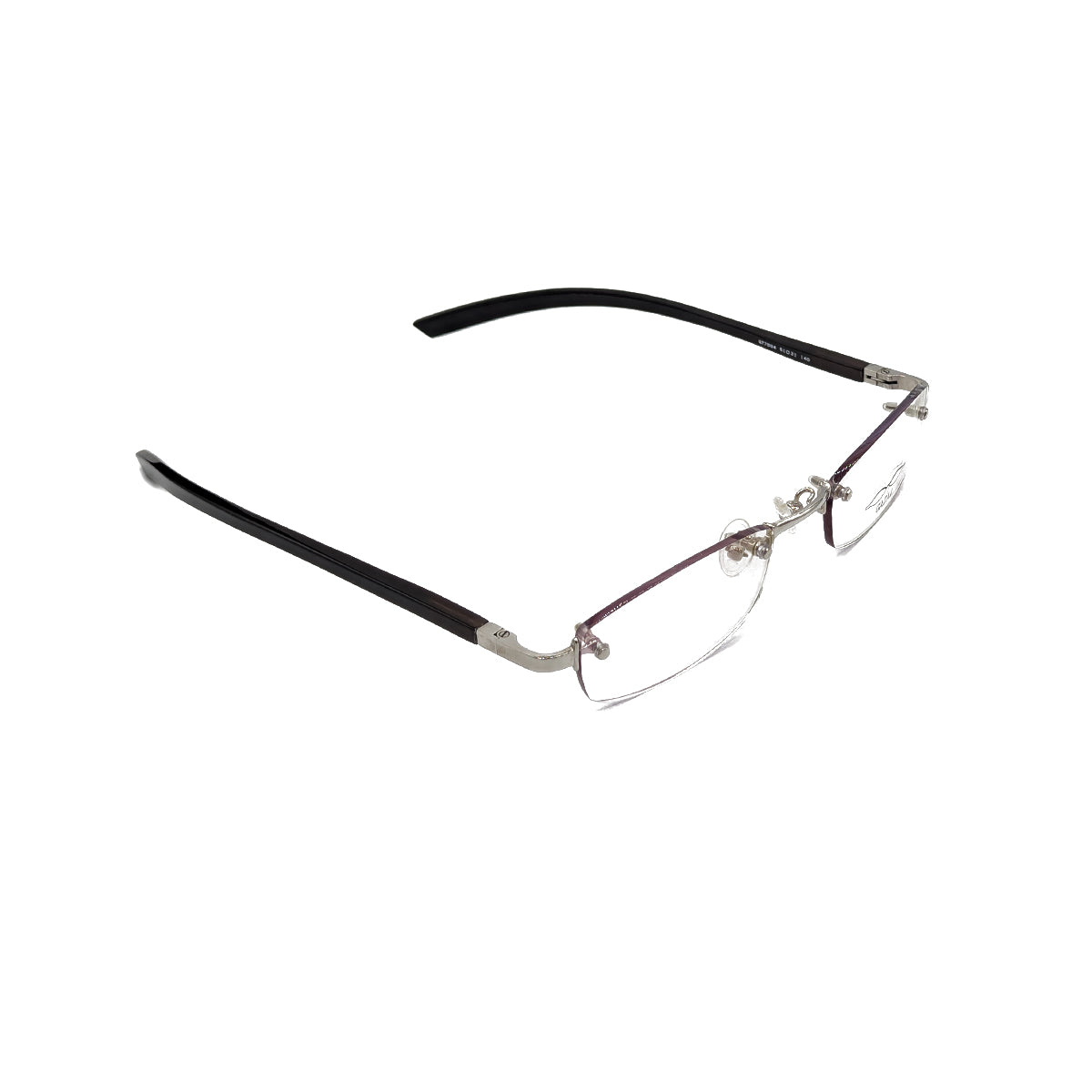 Gazal Eyewear Sticks and Stones GT 7004 Rimless White Gold Brown Horn Profile